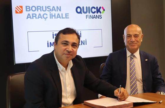 Quick Finans ve Borusan Araç İhale, İkinci El Araç Finansmanında İş Birliğine İmza Attı